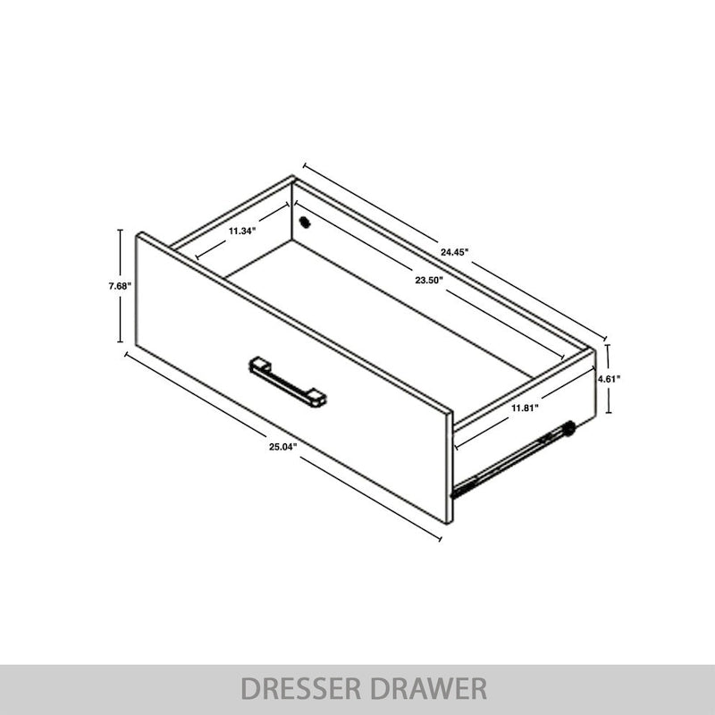 6-Drawer Solid Wood Dresser with Tapered Legs