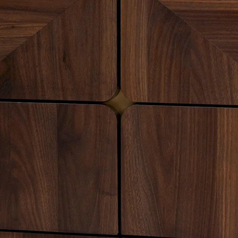 Mid-Century Modern 6-Drawer Dresser with Angled Legs