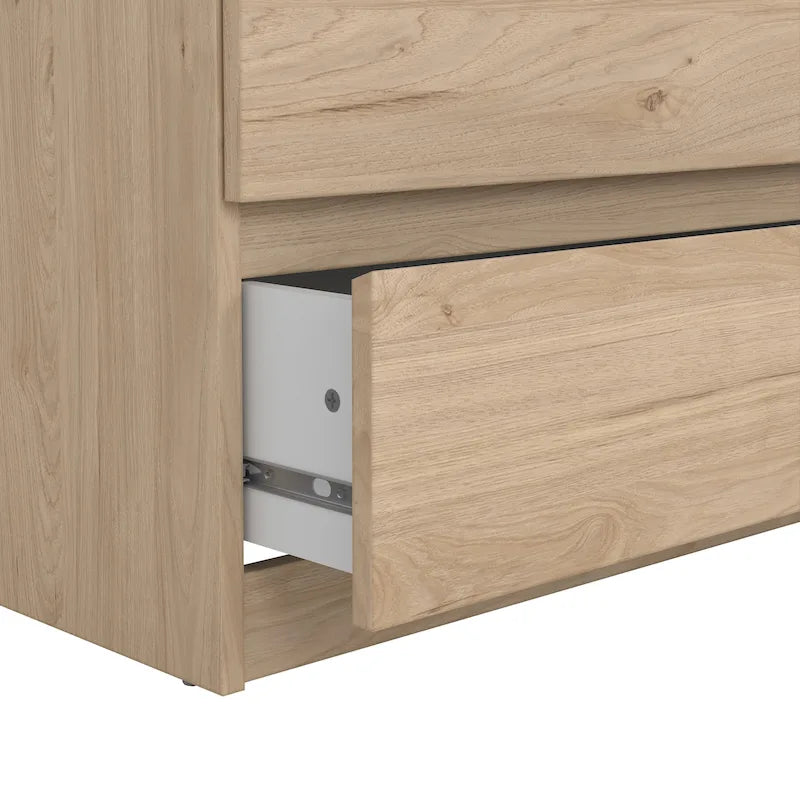 6-Drawer Low-Profile Double Dresser — Engineered Wood