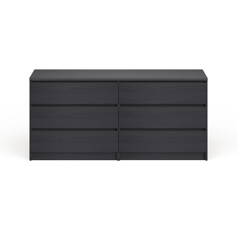 6-Drawer Low-Profile Double Dresser — Engineered Wood