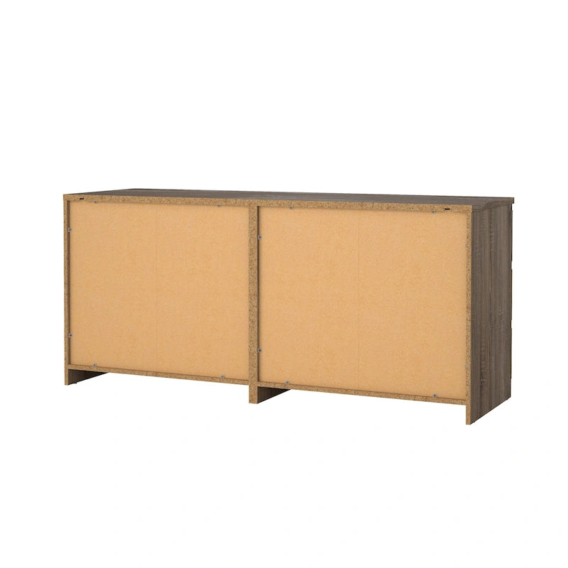 6-Drawer Low-Profile Double Dresser — Engineered Wood
