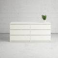 6-Drawer Low-Profile Double Dresser — Engineered Wood