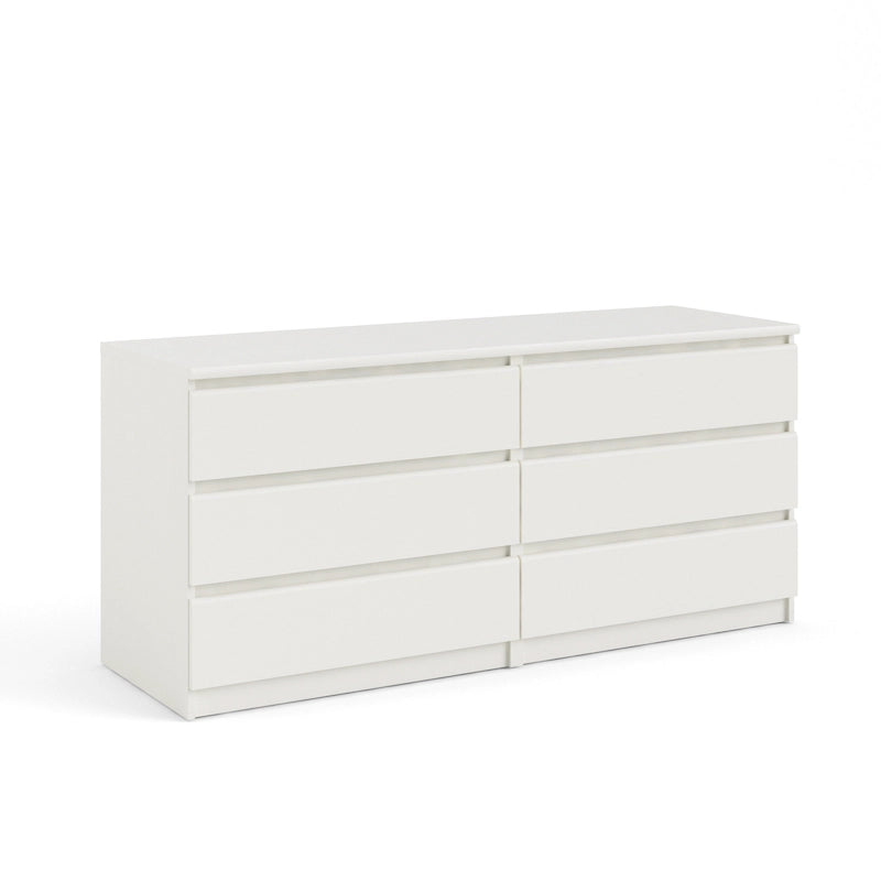 6-Drawer Low-Profile Double Dresser — Engineered Wood
