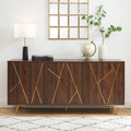 63" Wood Buffet Sideboard Storage Cabinet