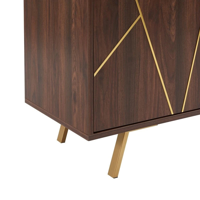 63" Wood Buffet Sideboard Storage Cabinet