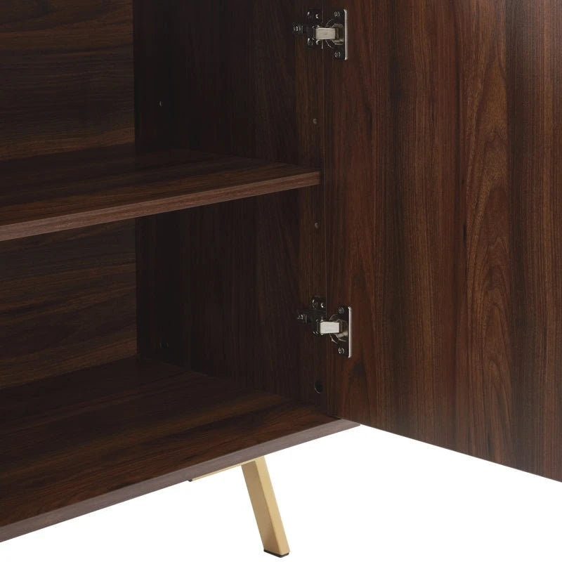 63" Wood Buffet Sideboard Storage Cabinet