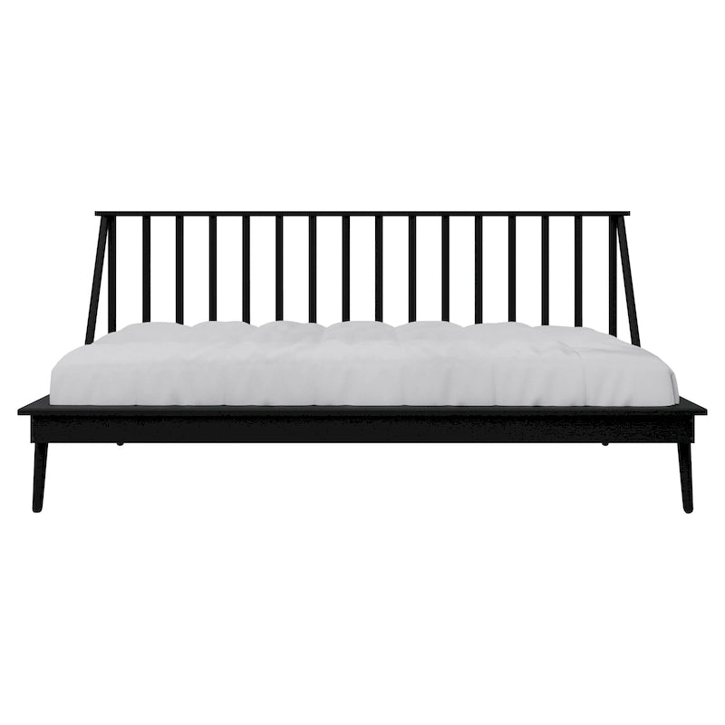 Lit de repos vintage à fuseaux, taille double