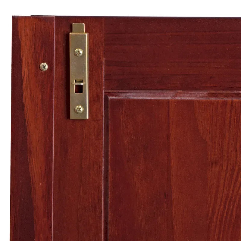 4-Door Solid Pine Wood Wardrobe Armoire with 3 Drawers