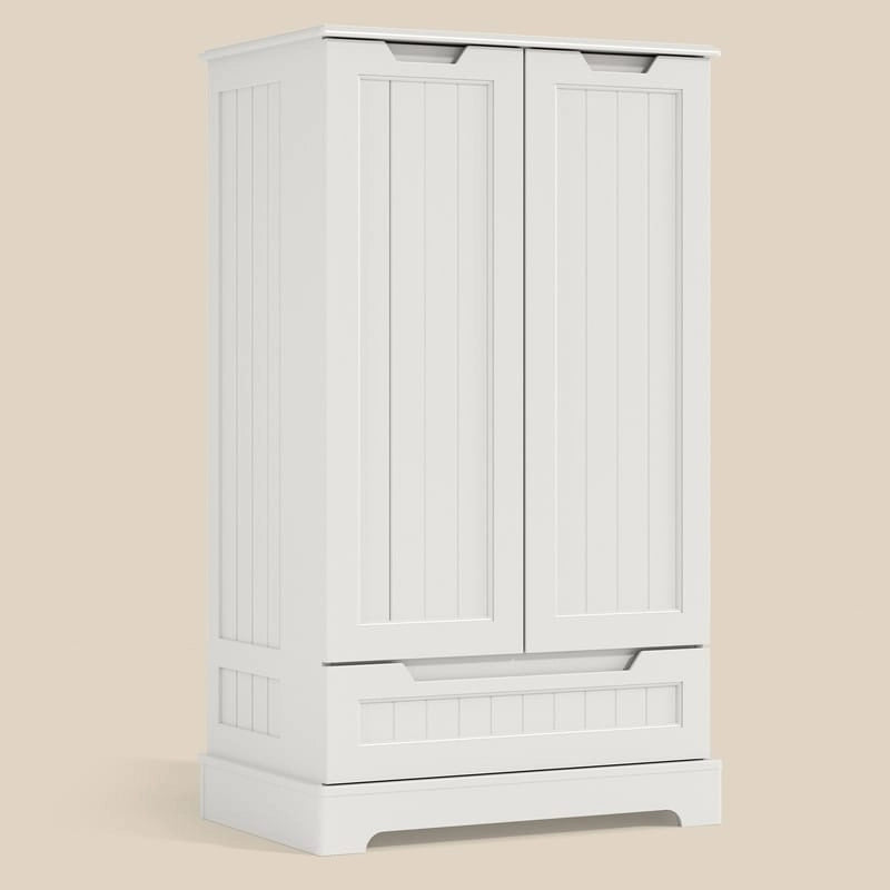 Freestanding Storage Cabinet with Doors & Drawers