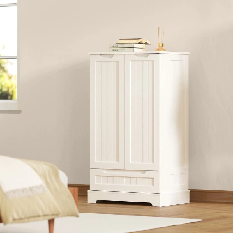 Freestanding Storage Cabinet with Doors & Drawers