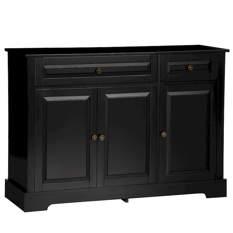 Modern Sideboard Buffet Cabinet with Drawers & Adjustable Shelves