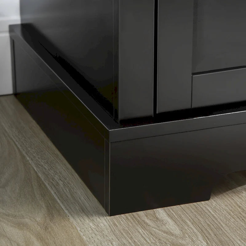 Modern Sideboard Buffet Cabinet with Drawers & Adjustable Shelves