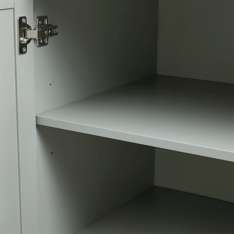 Tall Wide Storage Cabinet with Doors, 3 Drawers & Adjustable Shelf