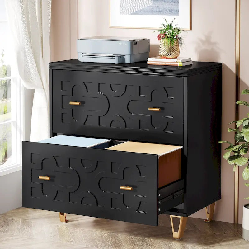 2-Drawer Lateral File Cabinet, White