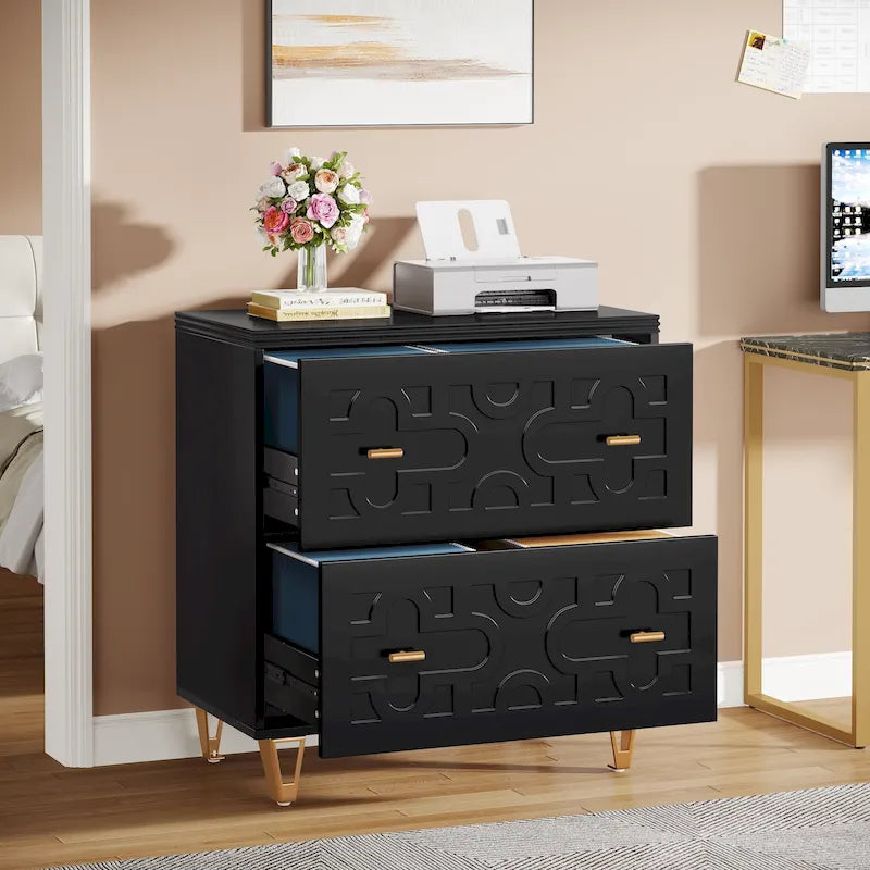 2-Drawer Lateral File Cabinet, White