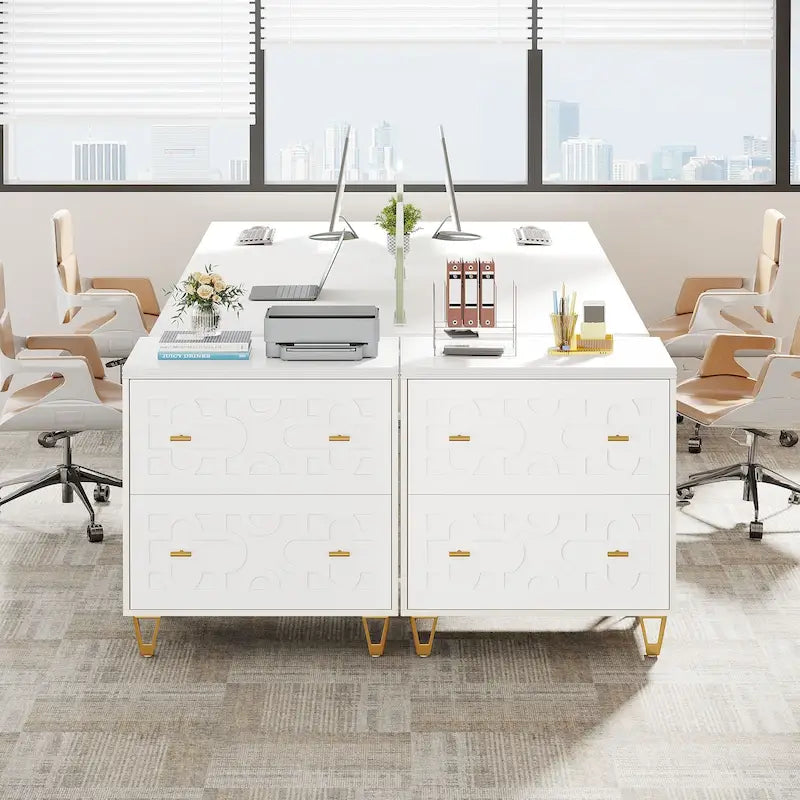 2-Drawer Lateral File Cabinet, White