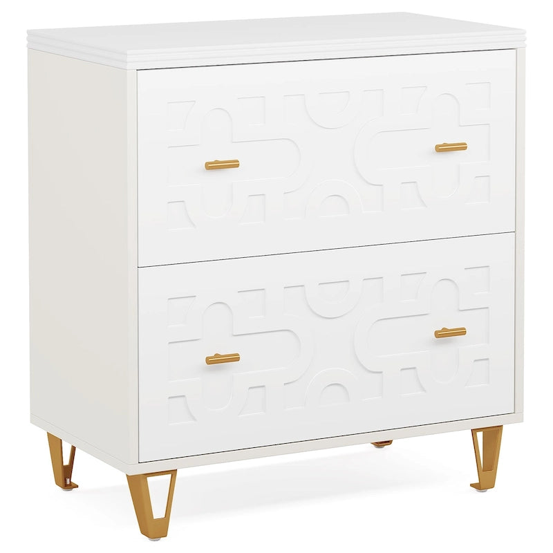 2-Drawer Lateral File Cabinet, White